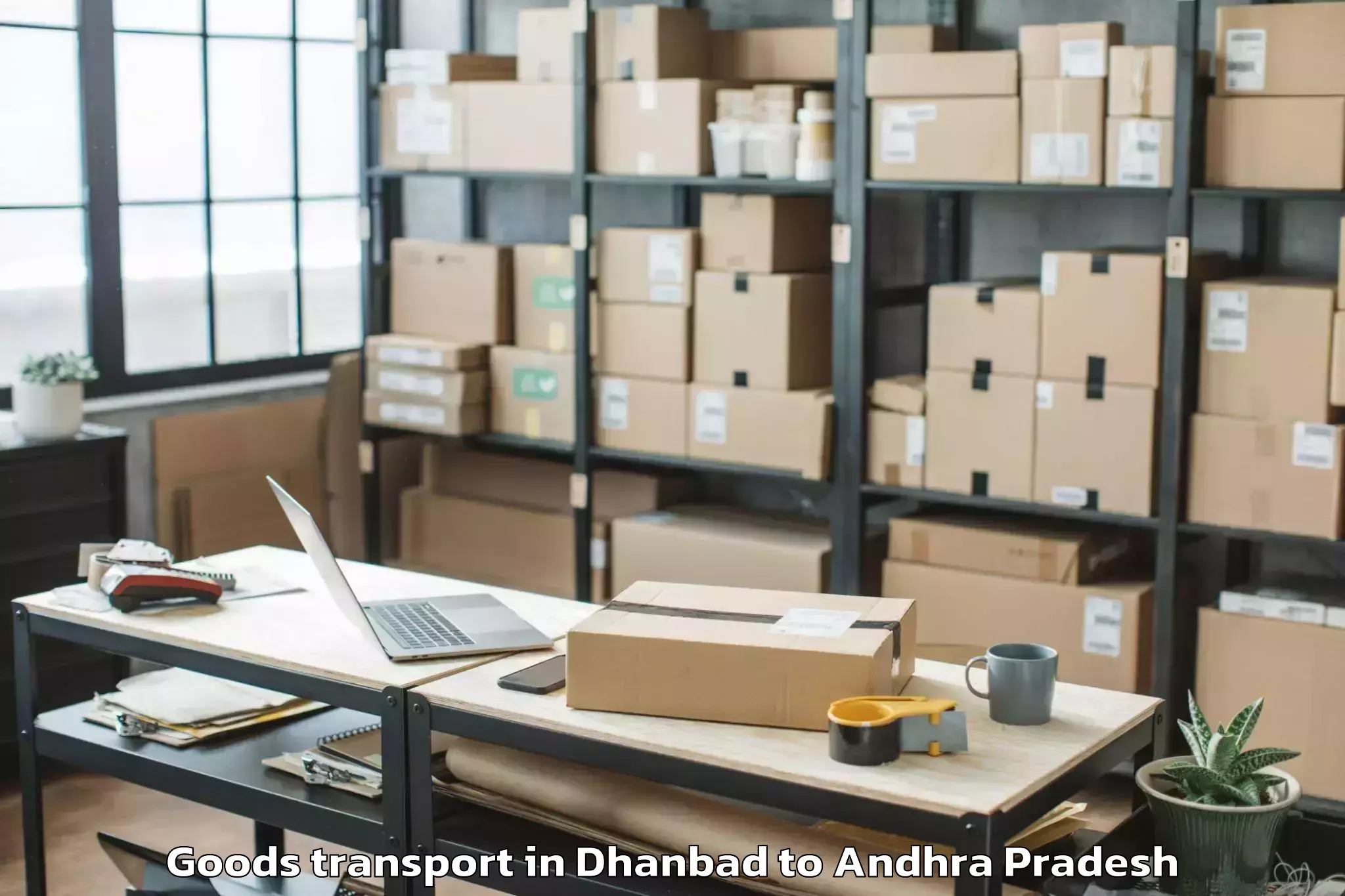 Leading Dhanbad to Narasaraopet Goods Transport Provider